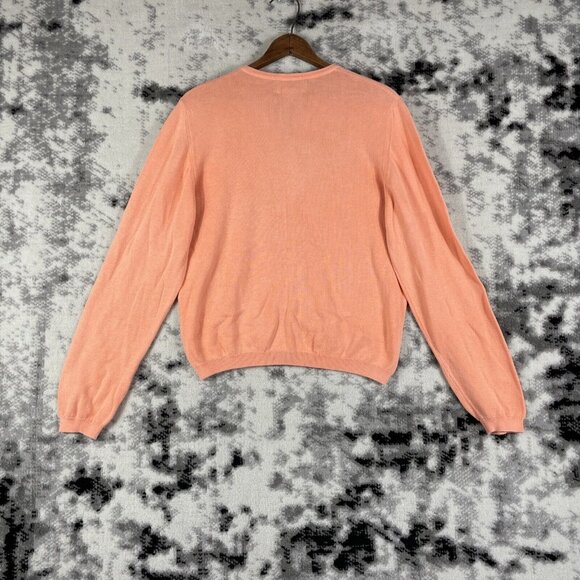 Vintage Lilly Pulitzer Sweater Womens Size Medium Cotton Button Up Short Length - Picture 2 of 11